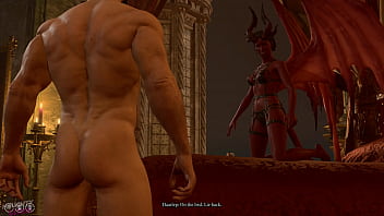 Seductive encounter with a succubus in Baldur's Gate