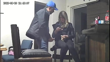 Blonde stepsister's secret rendezvous with husband revealed by hidden camera