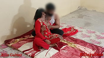 A newlywed Indian wife experiences her first anal sex with her boyfriend, captured in clear Hindi audio