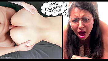 Petite Latina teen experiences painful anal surprise for first time