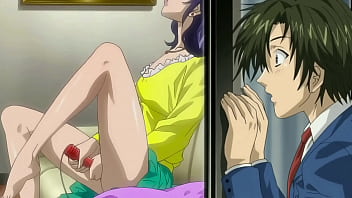 Hentai uncensored: Step aunt's solo play caught on camera