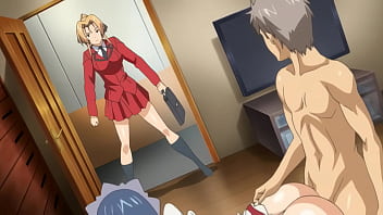 Stepbrother and teenage stepdaughter caught in the act of intimacy in Hentai animation