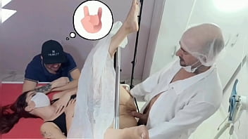 Husband brings wife to unusual gynecologist for strange examination!