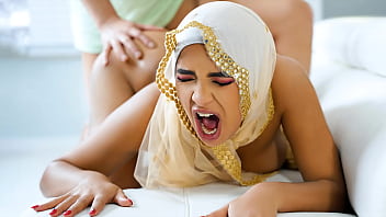 Seduction of a Muslim girl in hijab for forbidden sexual encounter